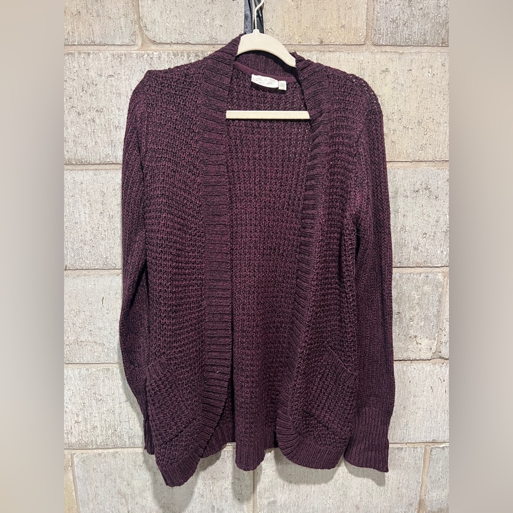 RD Style Deep Purple Knit Cardigan